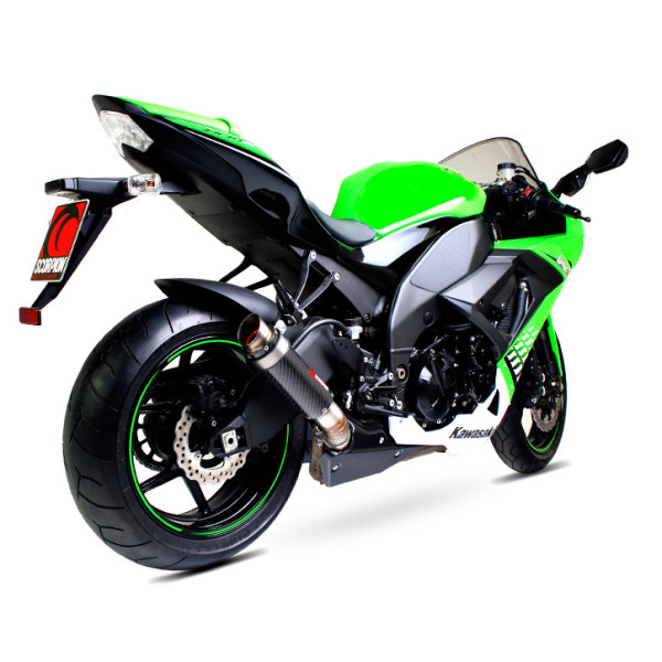 Scorpion Exhaust Kawasaki Ninja ZX-10R 2008 - 2010 RP1-GP Slip-on Carbon Fibre Sleeve